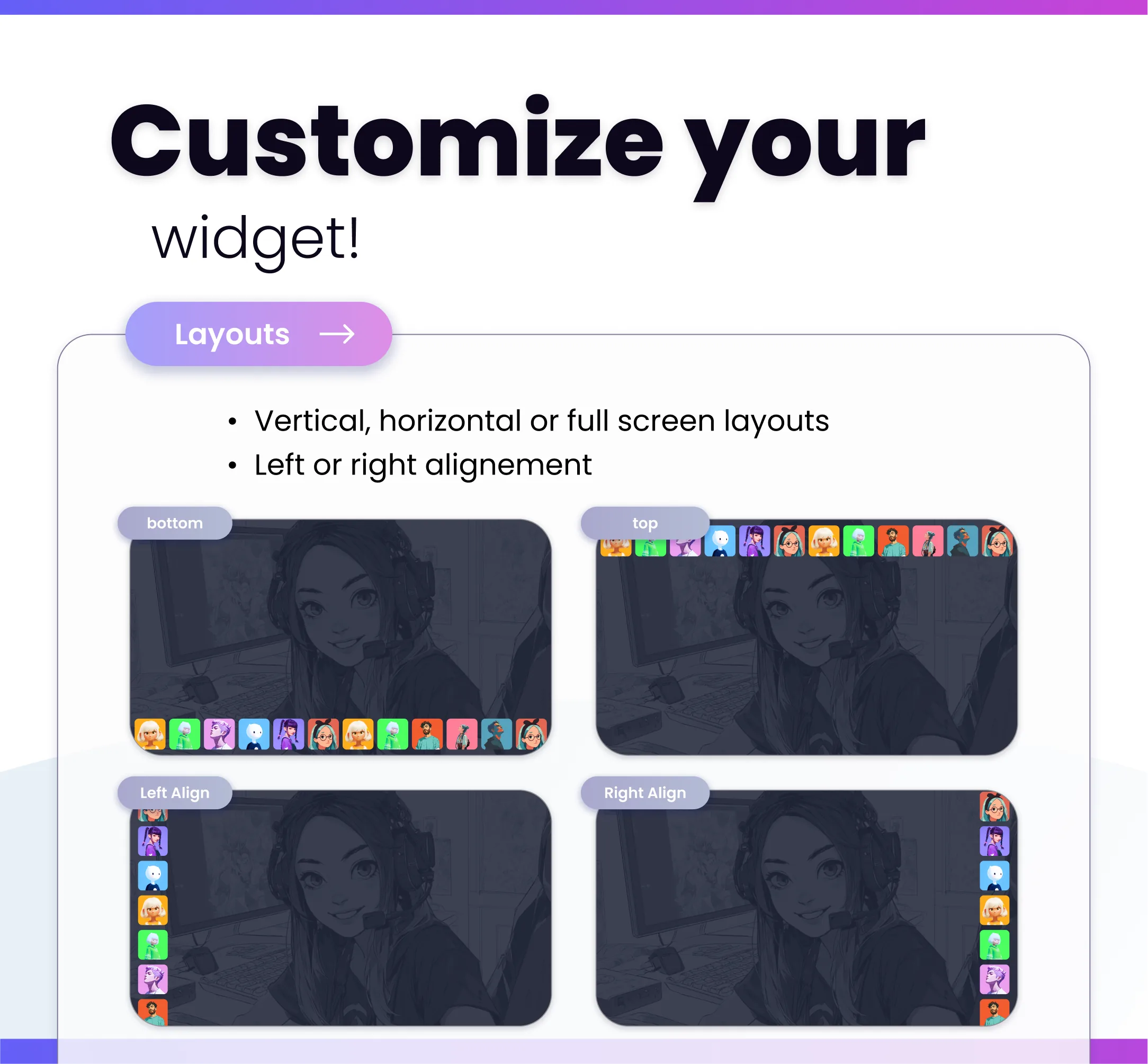 Widget Avatar Row - Preview Image 2 | NeoStreamShop