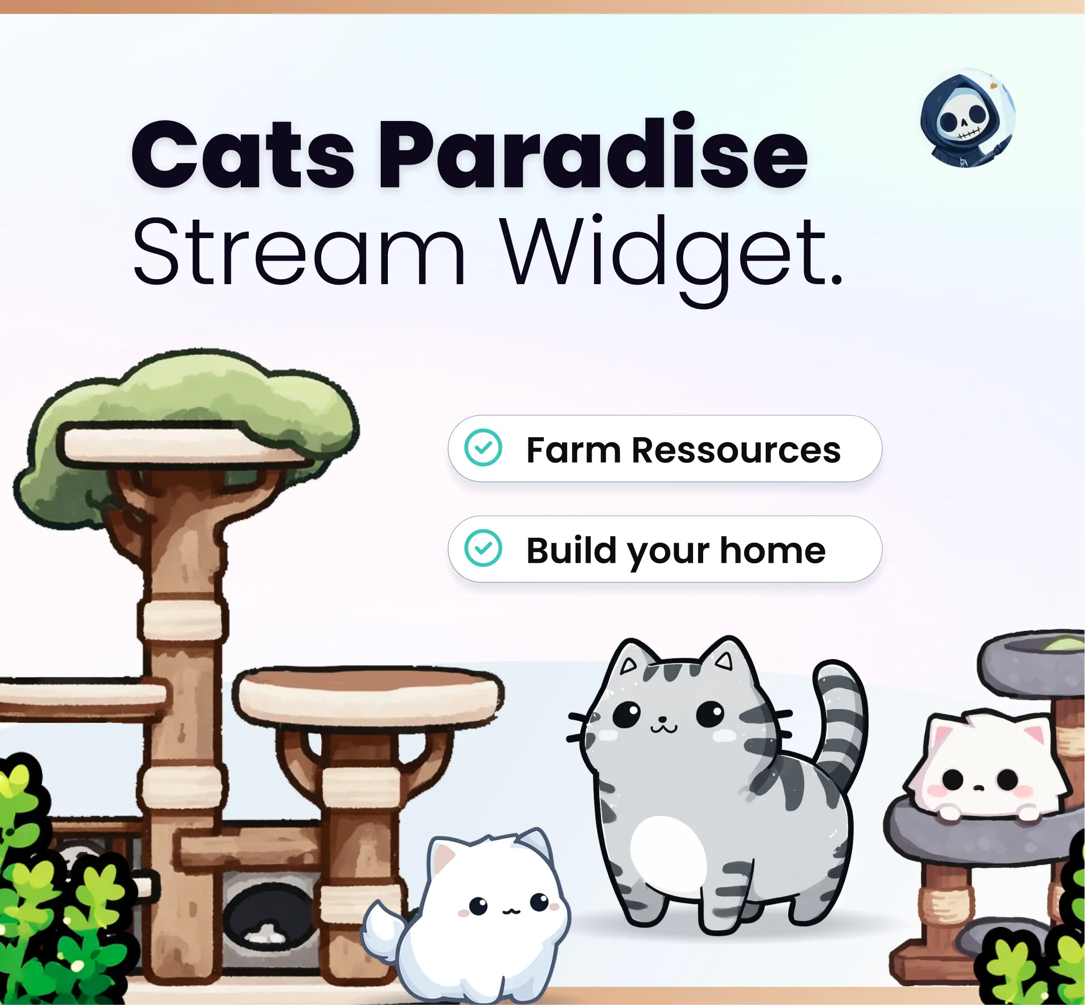 Widget Cats Paradise - Stream Widgets | NeoStreamShop