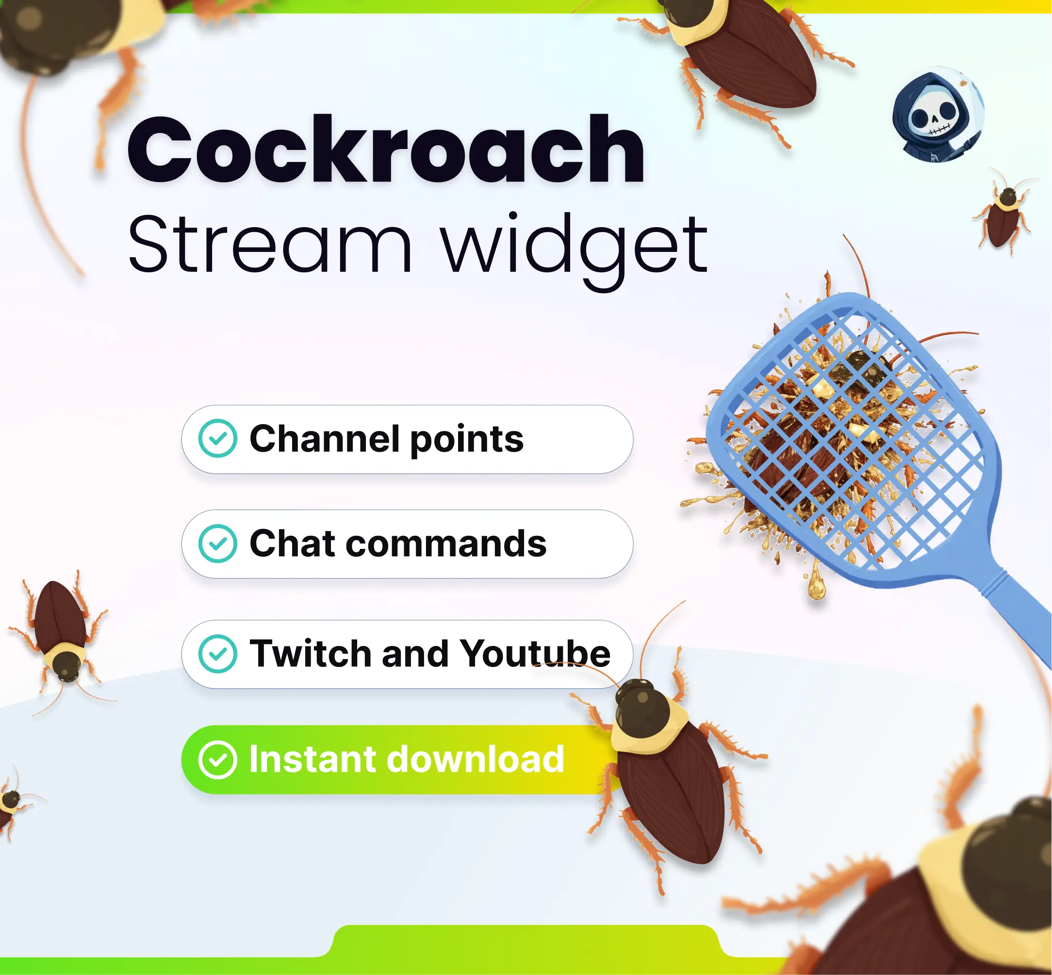 Widget Cockroach - Stream Widgets | NeoStreamShop