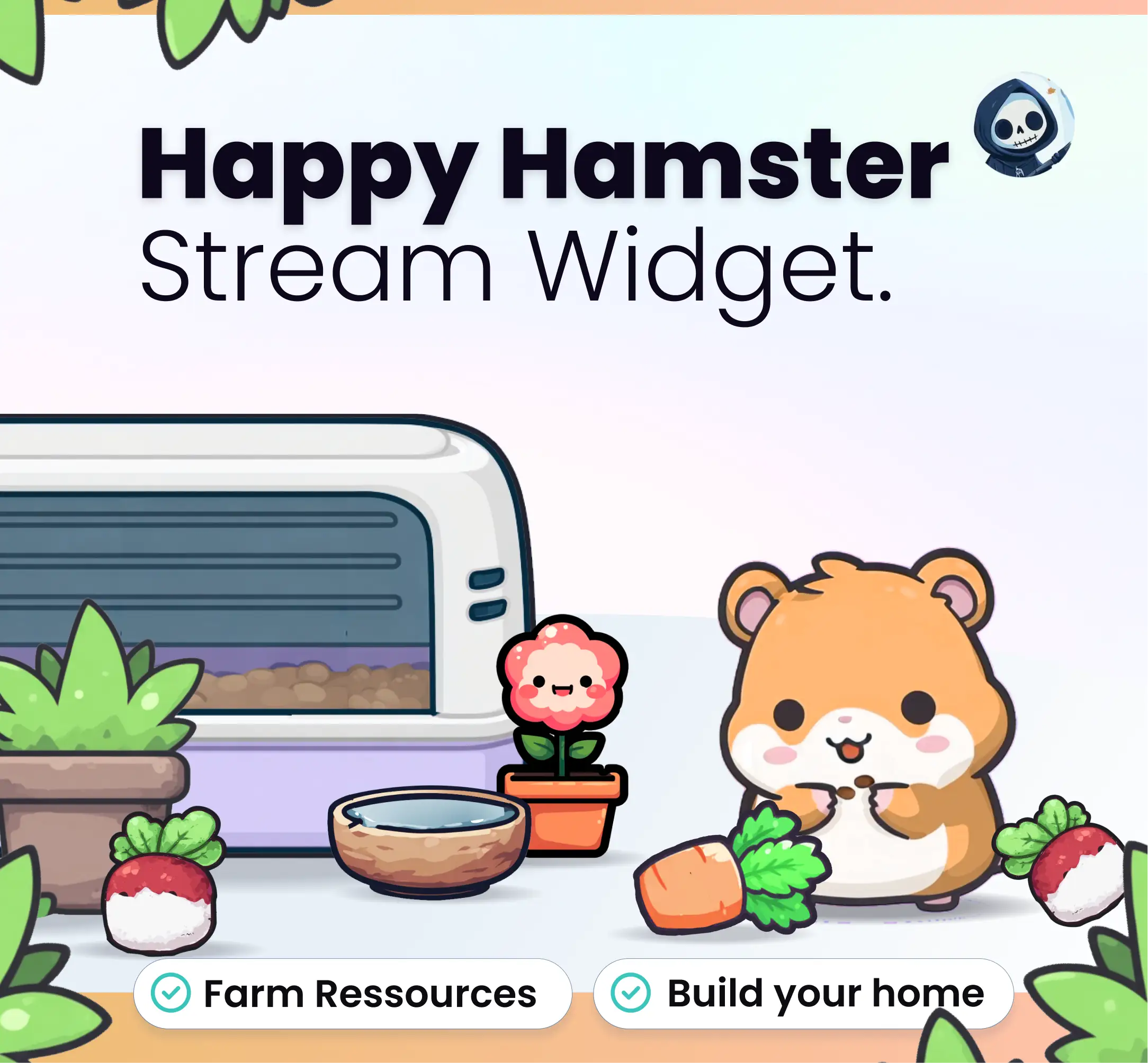 Widget Happy Hamster - Stream Widgets | NeoStreamShop