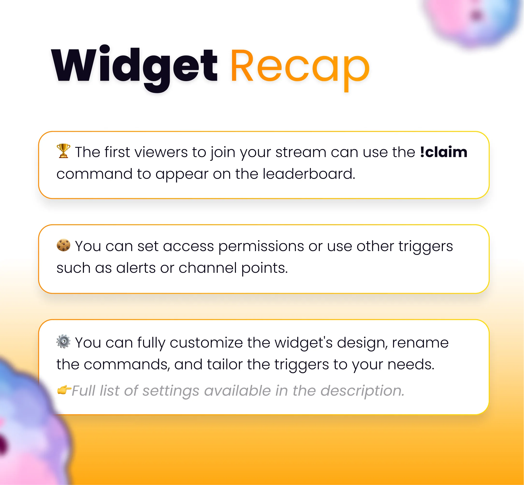 Widget Leaderboard - Preview Image 6 | NeoStreamShop