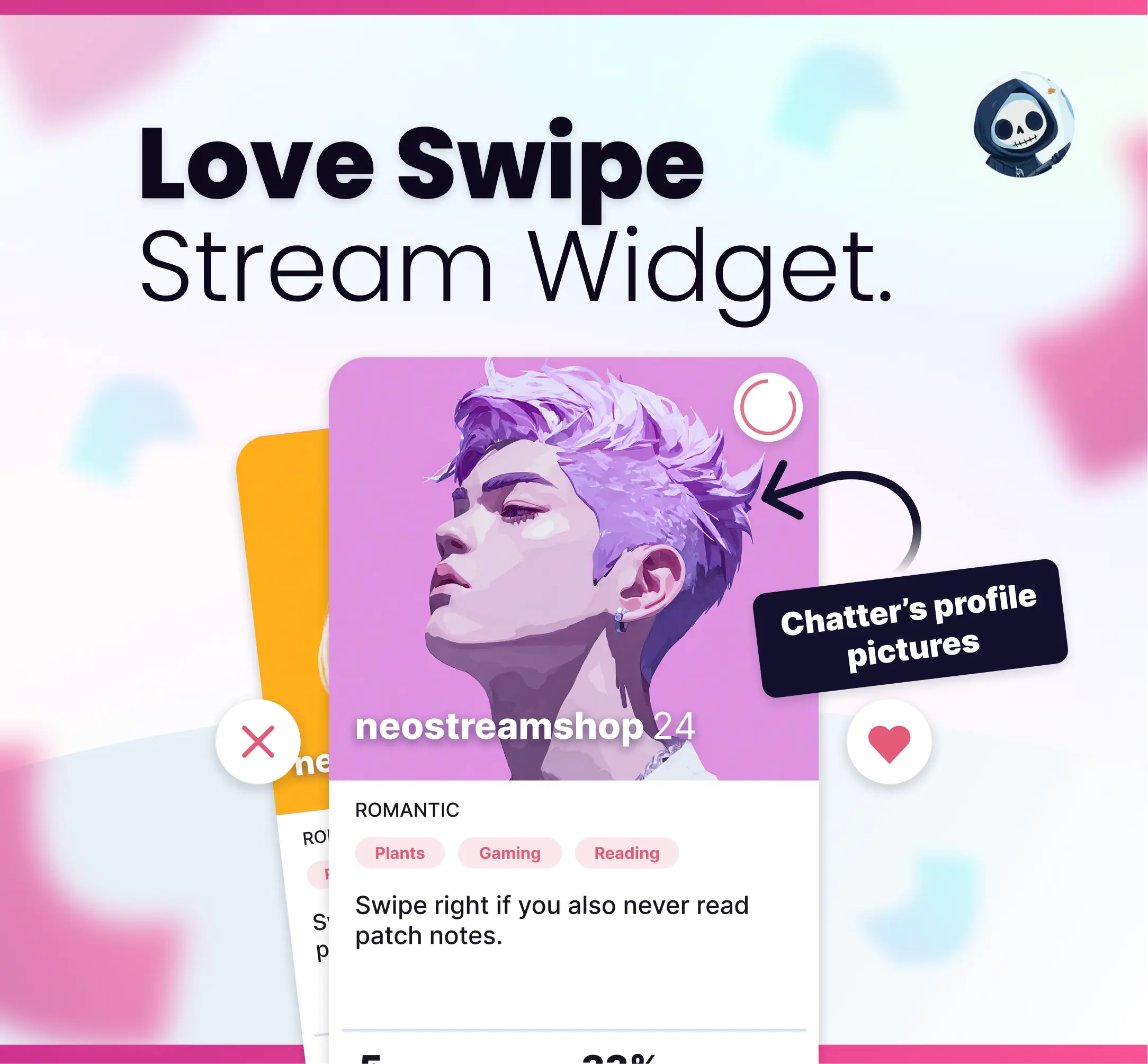Widget Love Swipe - Stream Widgets | NeoStreamShop