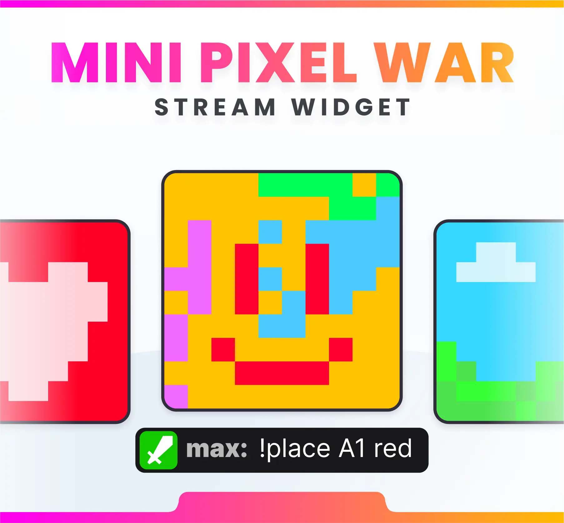 Widget Mini Pixel War - Stream Widgets | NeoStreamShop