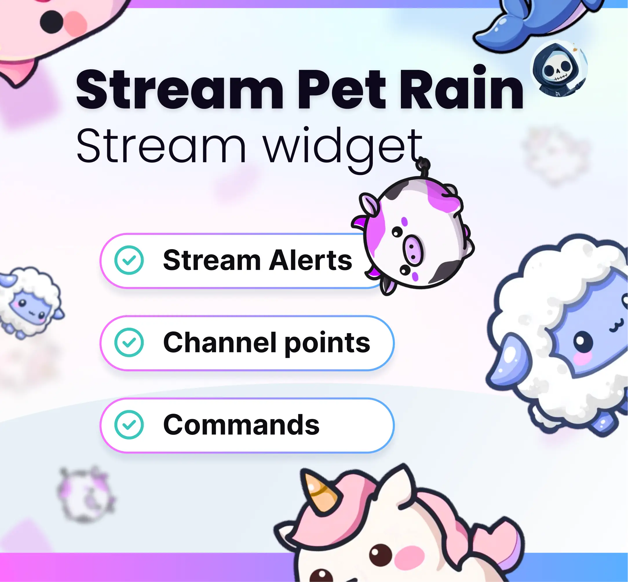 Widget Pet Rain - Stream Widgets | NeoStreamShop