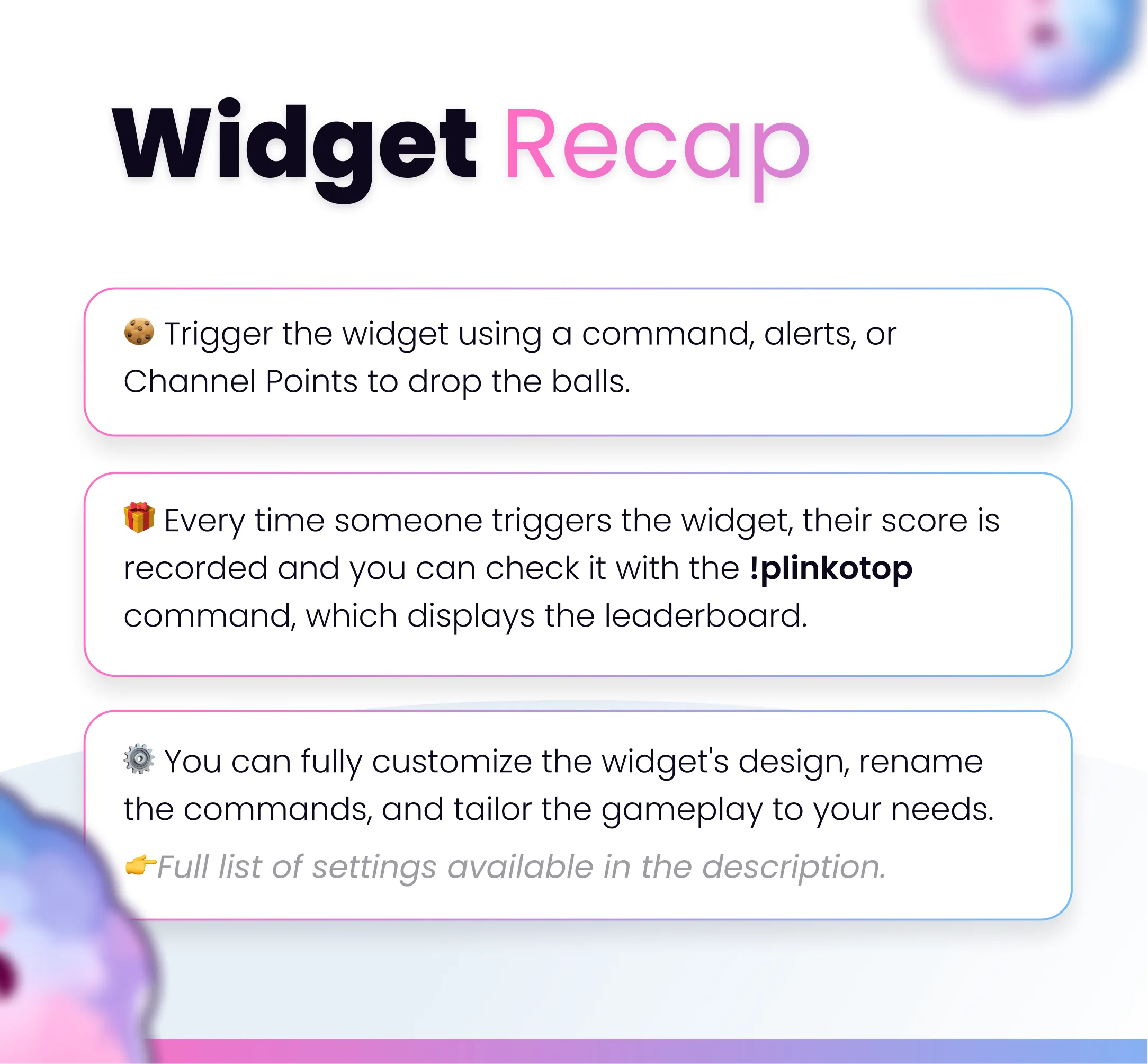 Widget Plinko Game - Preview Image 6 | NeoStreamShop
