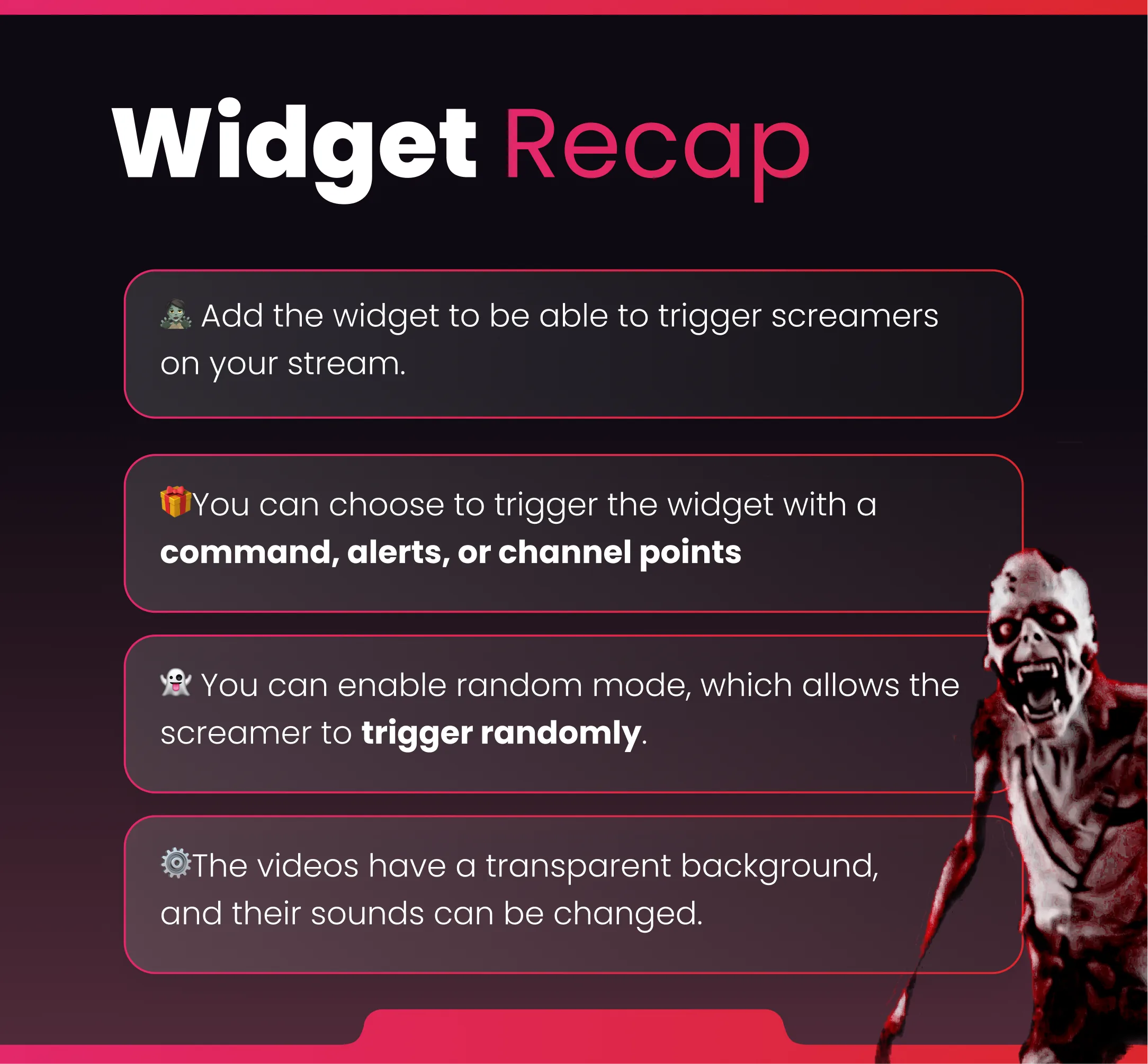 Widget Screamer - Preview Image 5 | NeoStreamShop