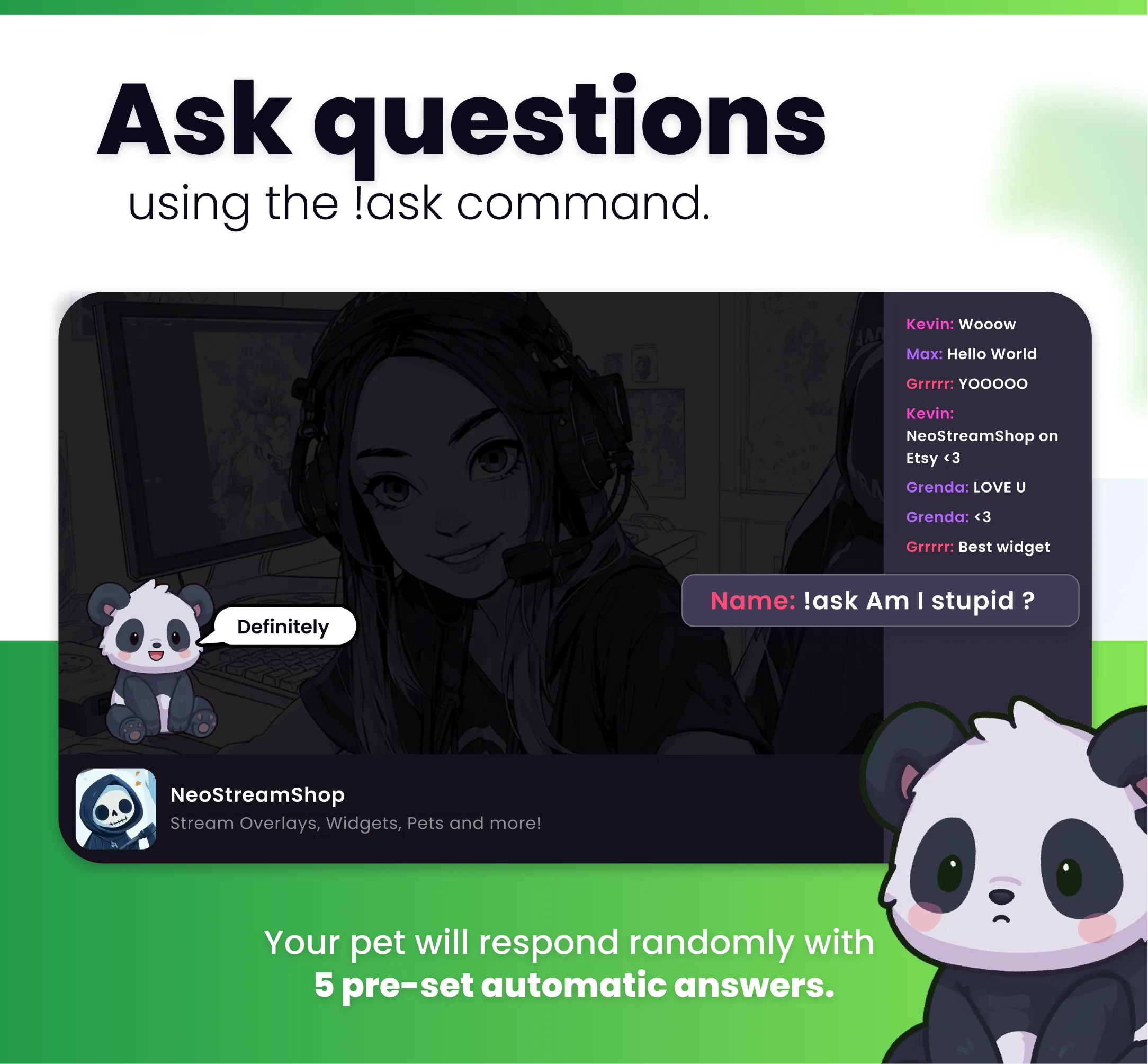Cute panda - Preview Image 11 | NeoStreamShop