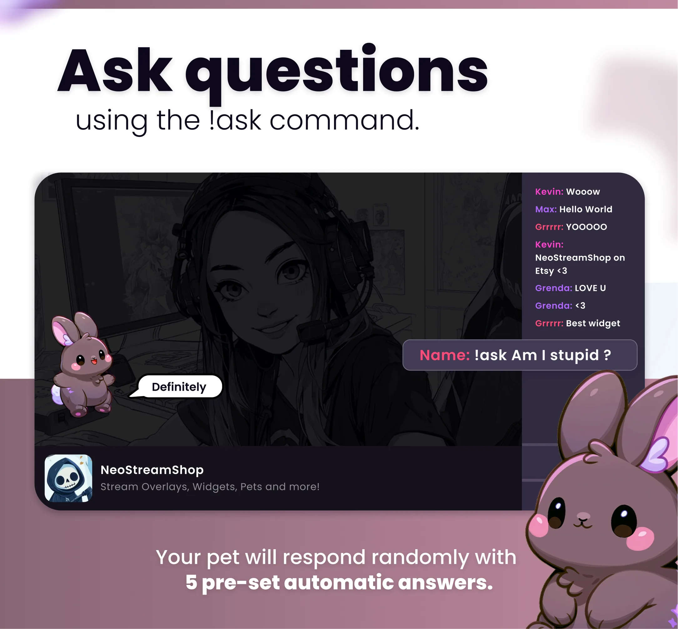 Cute rabbit - Preview Image 11 | NeoStreamShop