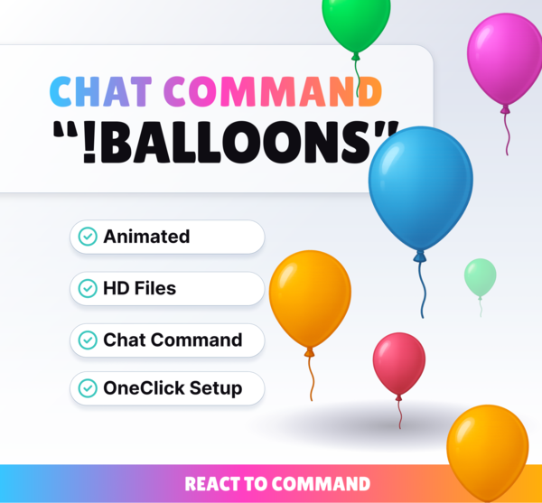 Command Balloons - Stream Commands | NeoStreamShop