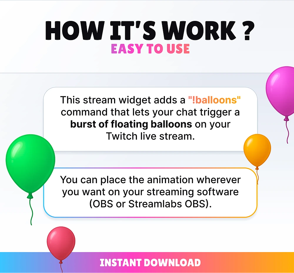 Command Balloons - Preview Image 1 | NeoStreamShop