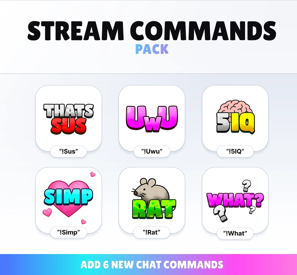 Fun Commands Pack - Preview Image 1 | NeoStreamShop
