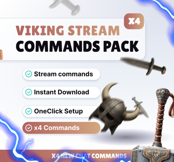 Viking Commands Pack - Stream Commands | NeoStreamShop