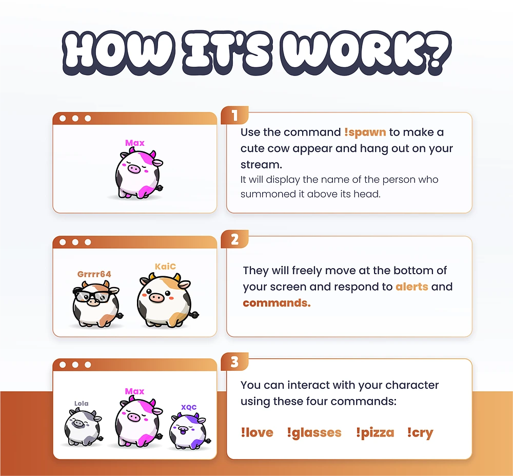 Widget Cows - Preview Image 2 | NeoStreamShop