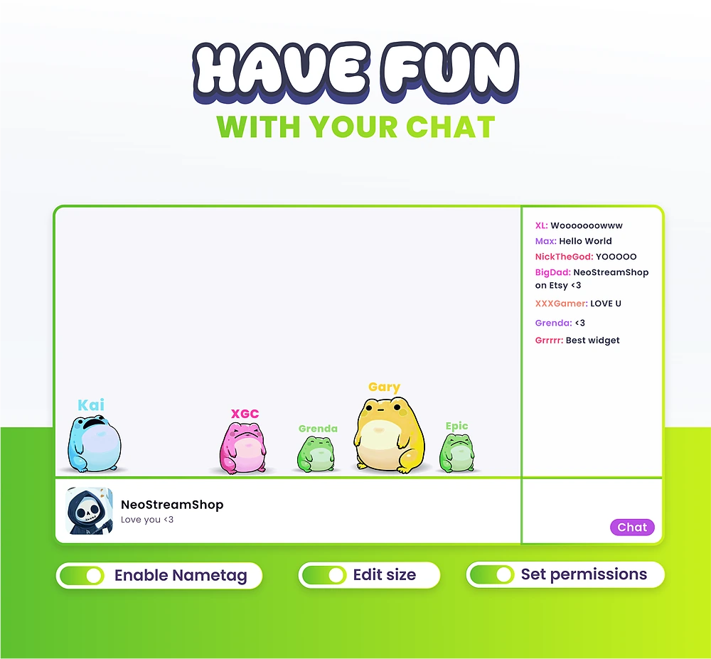 Widget Frogs - Preview Image 5 | NeoStreamShop