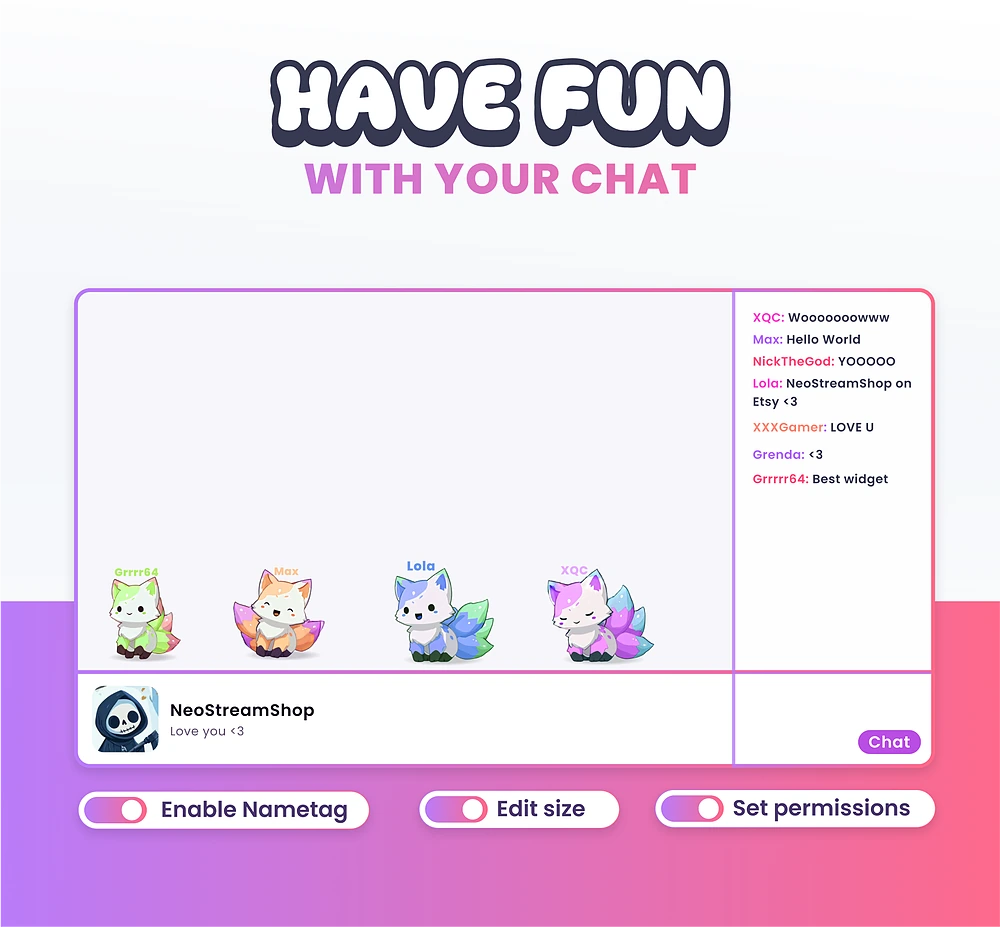 Widget Kitsune - Preview Image 5 | NeoStreamShop