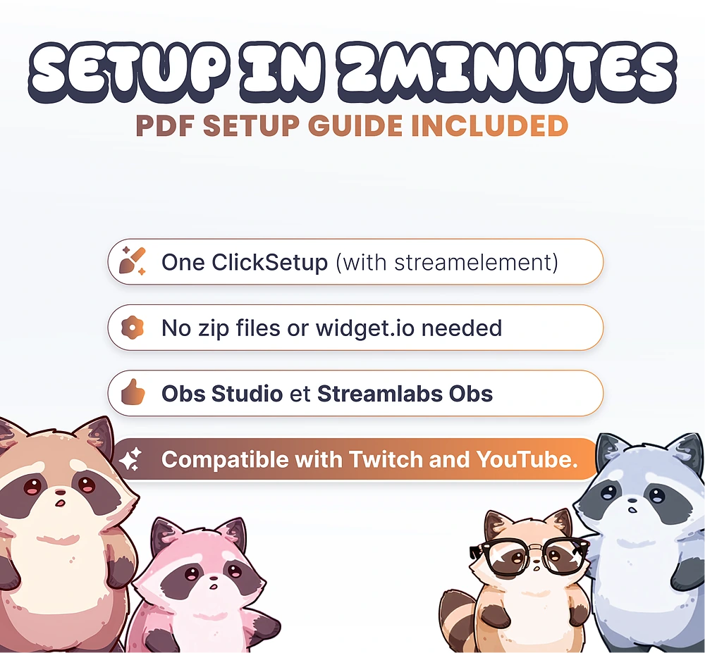 Widget Raccoons - Preview Image 6 | NeoStreamShop