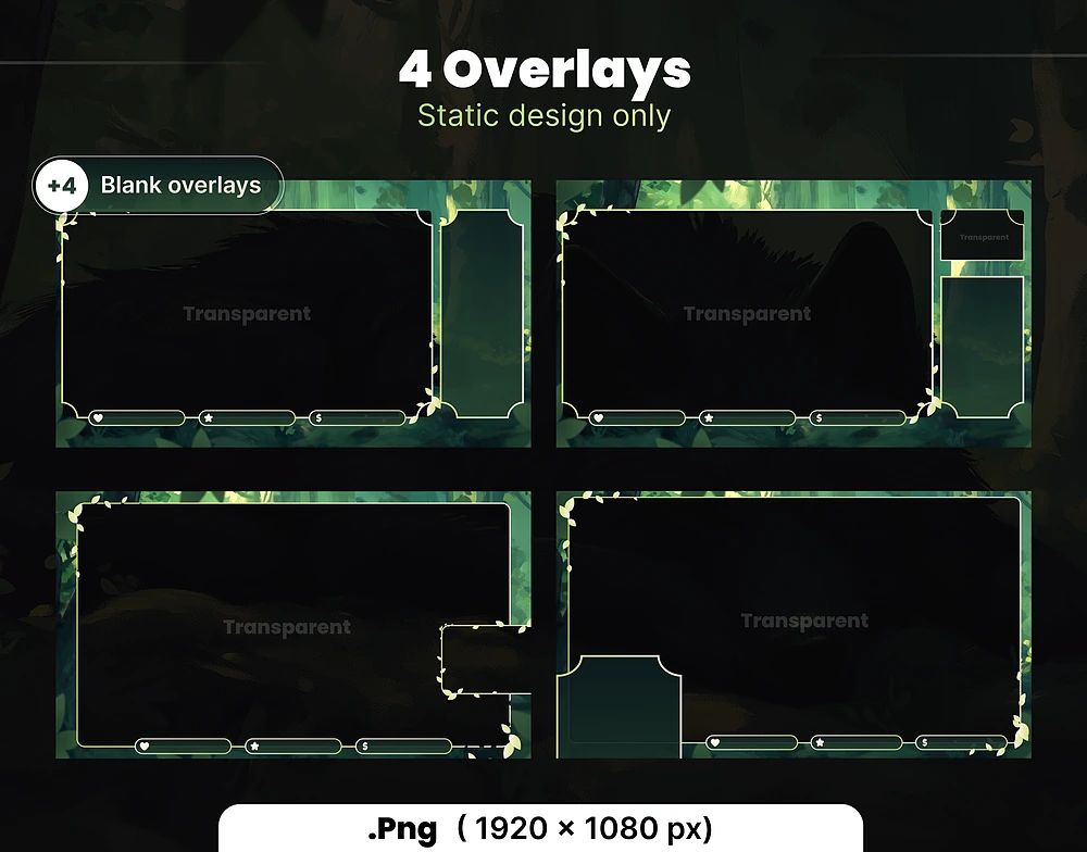 Dark wolf Overlays - Preview Image 2 | NeoStreamShop