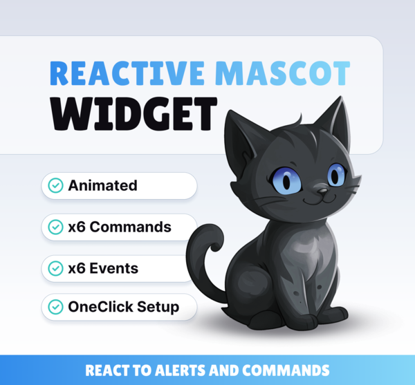 Black Cat pet - Reactive Mascots | NeoStreamShop