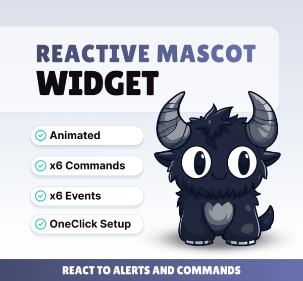Black Demon Pet - Reactive Mascots | NeoStreamShop