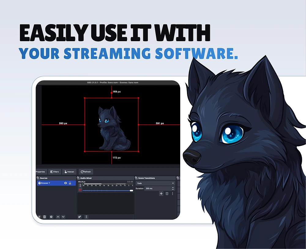 Dark wolf pet - Preview Image 5 | NeoStreamShop