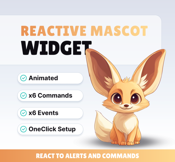 Fennec pet - Reactive Mascots | NeoStreamShop