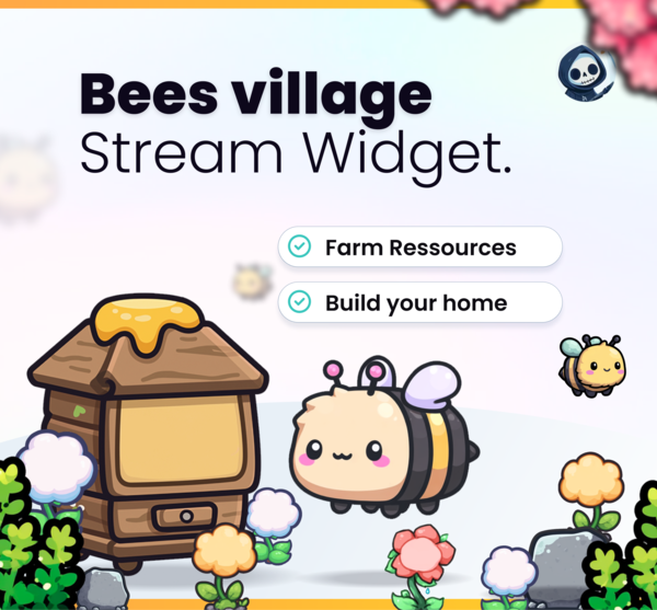 Bees Village Widget - Stream Widgets | NeoStreamShop
