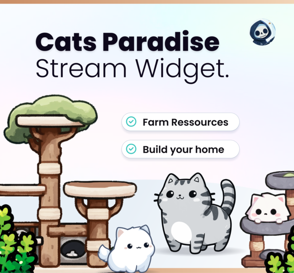 Cats Paradise Widget - Stream Widgets | NeoStreamShop