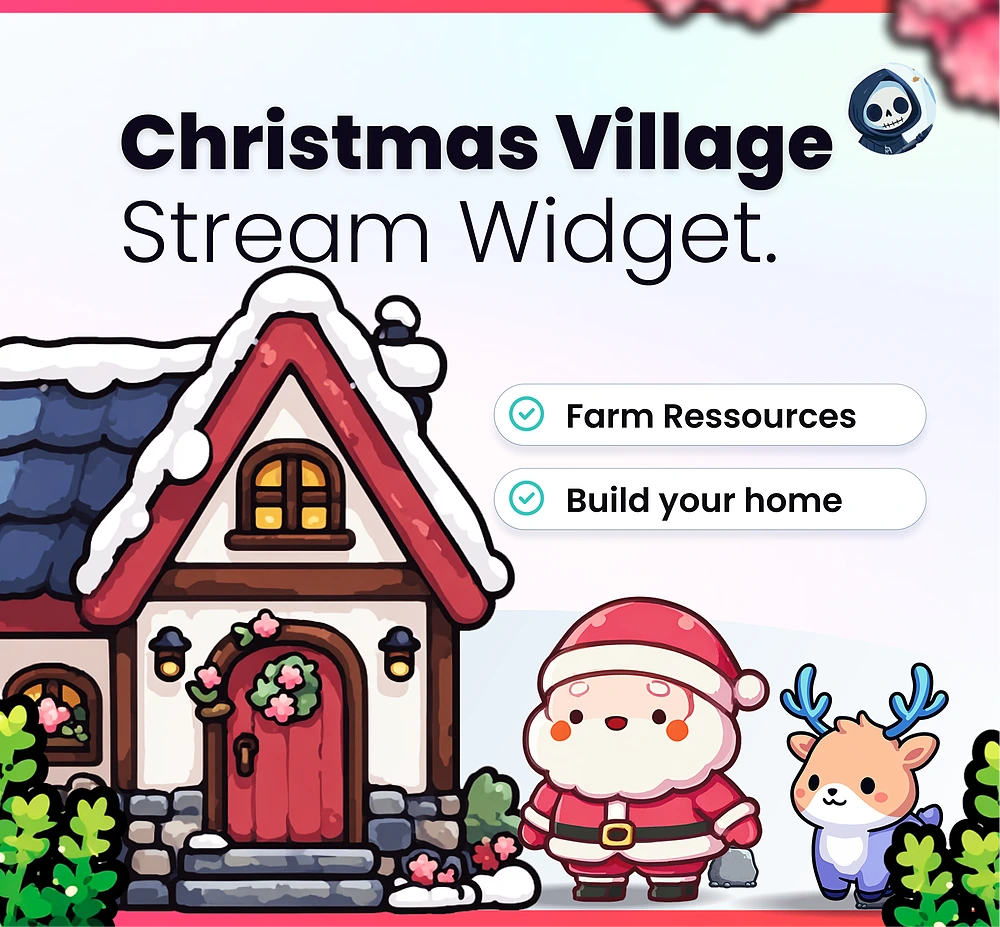 Christmas Village Stream Widget - Product Cover | NeoStreamShop